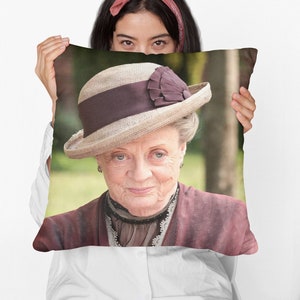 Maggie Smith Square Pillow Spun Polyester Square Pillow, Custom Throw Pillow Gift, Best Home & Office Decor, Funny Meme Dorm Decor Gift