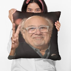 Danny DeVito Square Pillow Spun Polyester Square Pillow, Home Decor Throw Pillow Gift, Party Decor Pillow, Custom Throw Pillow Gift