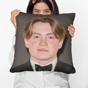 Kit Connor Square Pillow Spun Polyester Square Pillow, Custom Throw Pillow Gift, Best Home & Office Decor, Funny Meme Dorm Decor Gift