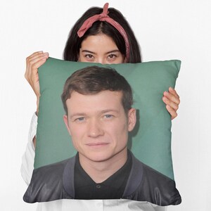 Ed Speleers Square Pillow Spun Polyester Square Pillow, Home Decor Throw Pillow Gift, Party Decor Pillow, Custom Throw Pillow Gift
