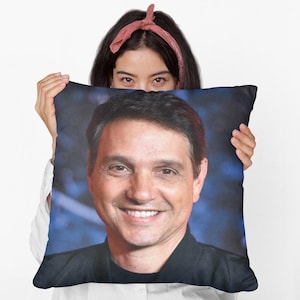 Ralph Macchio  Square Pillow Spun Polyester Square Pillow, personalized throw pillow gift, Funny Meme Pillow Gift Idea, Modern Throw PIllow