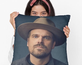 David Hafen Quadratisches Kissen Gesponnenes Polyester Quadratisches Kissen, Wohnkultur Dekokissen Geschenk, Partydekorkissen, Benutzerdefiniertes Dekokissen Geschenk