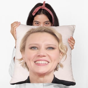 Kate McKinnon Square Pillow Spun Polyester Square Pillow, Home Decor Throw Pillow Gift, Party Decor Pillow, Custom Throw Pillow Gift