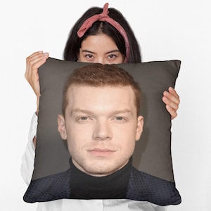 Cameron Monaghan Square Pillow Spun Polyester Square Pillow, Celebrity Throw Pillow, Christmas Birthday Decoration, Memorabilia Gift