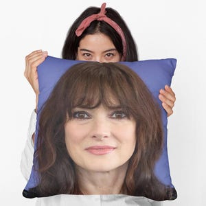 Winona Ryder Square Pillow Spun Polyester Square Pillow, Custom Throw Pillow Gift, Best Home & Office Decor , Funny Meme Dorm Decor