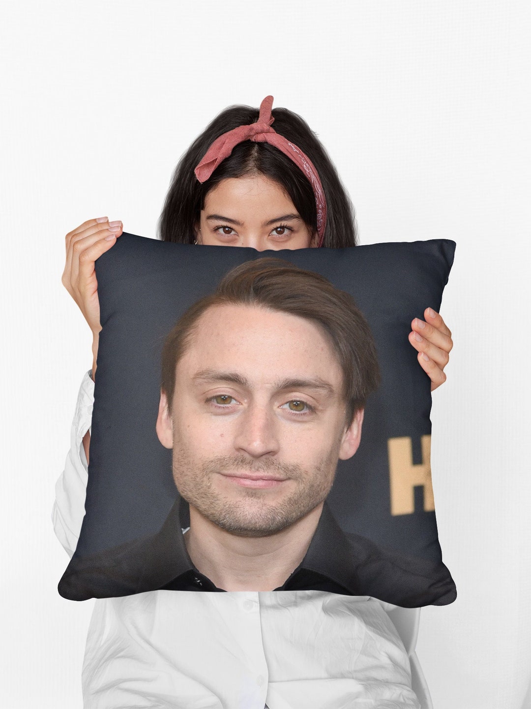 Kieran Culkin Square Pillow Spun Polyester Square Pillow, Custom Throw