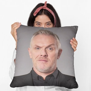 Greg Davies Square Pillow Spun Polyester Square Pillow, Home Decor Throw Pillow Gift, Party Decor Pillow, Custom Throw Pillow Gift