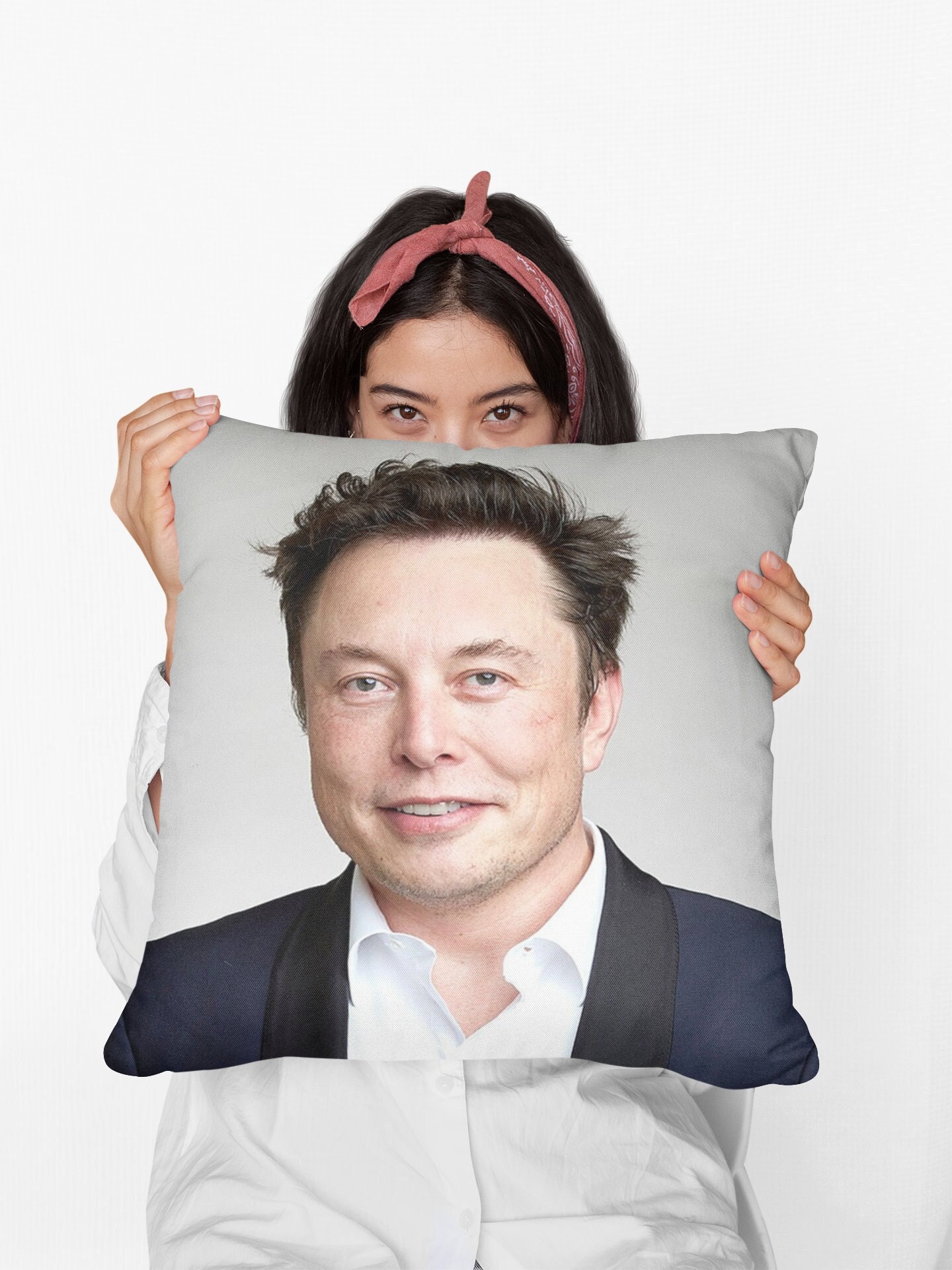 Elon Musk Square Pillow Spun Polyester Square Pillow, Home Decor Throw Pillow Gift, Party Decor Pillow, Custom Throw Pillow Gift