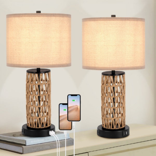 Rattan Touch 3 Way Lamp Etsy