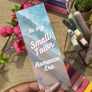 Small Town Romance | Contemporary Romance Bookmark | Double Sided Bookmark | BookStackUK | Bookish Merch | Printed Bookmark