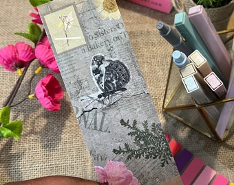 Scrapbook Style Bookmark | Double Sided Bookmark | BookStackUK | Bookish Merch | Printed Bookmark