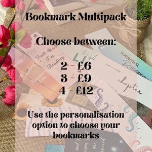 Bookmark Multipack | Multi Save | Double Sided Bookmark | BookStackUK | Bookish Merch | Printed Bookmark