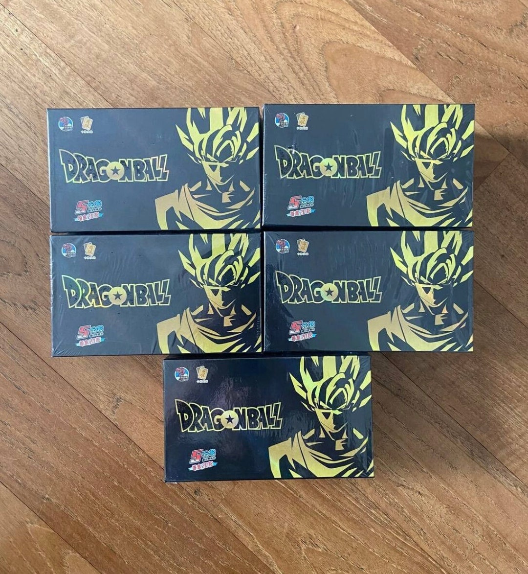 Lot X5 Box Cards Dragon Ball Super Hero 5Y Black Display Card Box