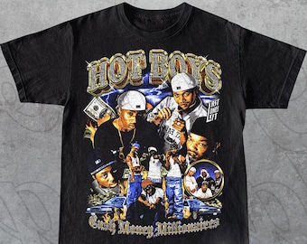 Limited Hot Boys Hip Hop Group Vintage 90s T-Shirt, Gift For Woman and Man Unisex T-Shirt