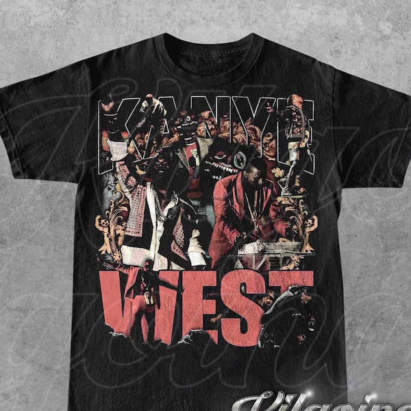 Limited Kanye West Vintage 90s T-Shirt, Gift For Woman and Man Unisex T-Shirt