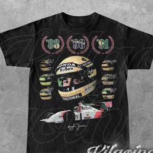 Limited Ayrton Senna V2 Vintage 90s T-Shirt, Gift For Woman and Man Unisex T-Shirt