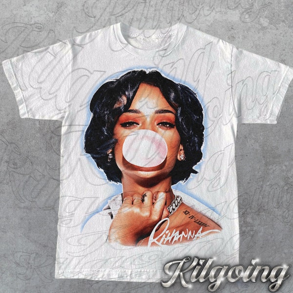 Limited Rihanna Bubble Gum Vintage T-Shirt,  Gift For Woman and Man Unisex T-Shirt