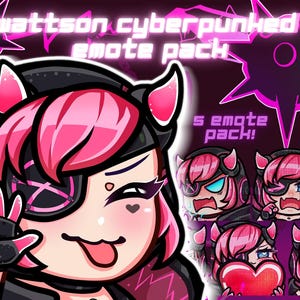Pacote de Emotes Wattson de Apex Legends - Emotes do Twitch - Adesivos do Discord - Skin Cyberpunk - 5 peças