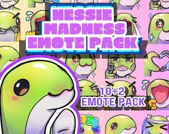 Nessie from Apex Legends Emote Pack - Twitch Emotes - Discord Stickers - Meme-Inspired - 10+2 PCS