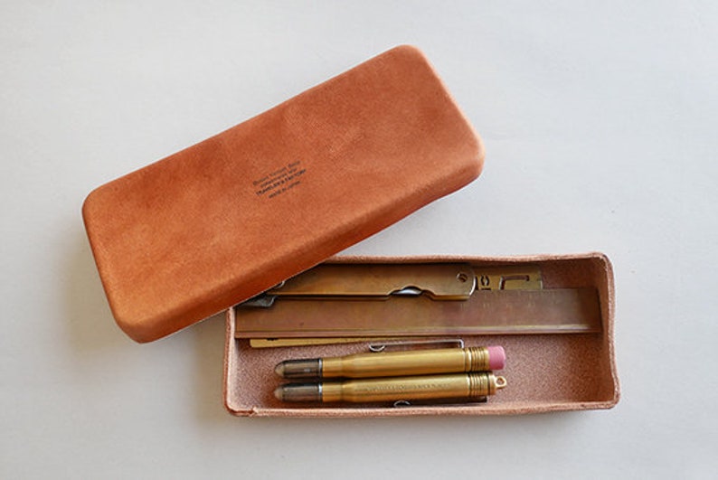 Japan TRC Travelers Notebook Butler Verner Sails Leather Pen Case ...