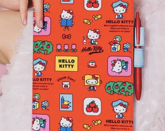 Quaderno Hobonichi x Hello Kitty per il Giappone 2027, formato A6 e A5, pagine di copertina, calendario, promemoria, agenda, copertina per quaderno per il nuovo anno 2027.