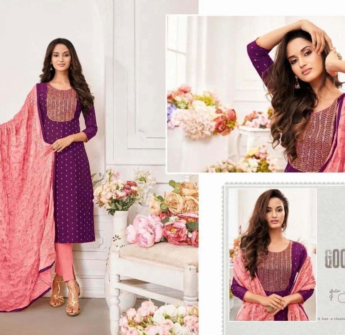 Pink Colour Dress | Indian | Combination | Pakistani | Design | Wedding |  Patterns | For Girls pink | Gaun pakistan, Gaun merah muda