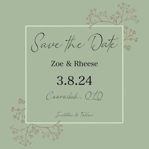 Kundenspezifische digitale Save the Date Karten