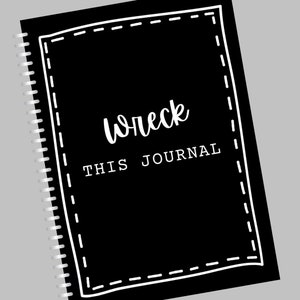 WRECK THIS JOURNAL printable pdf journal interactive journal girls gift teenager gift image 2
