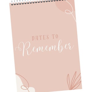 Printable BIRTHDAY CALENDAR Dates to Remember Calendar Page per Month ...