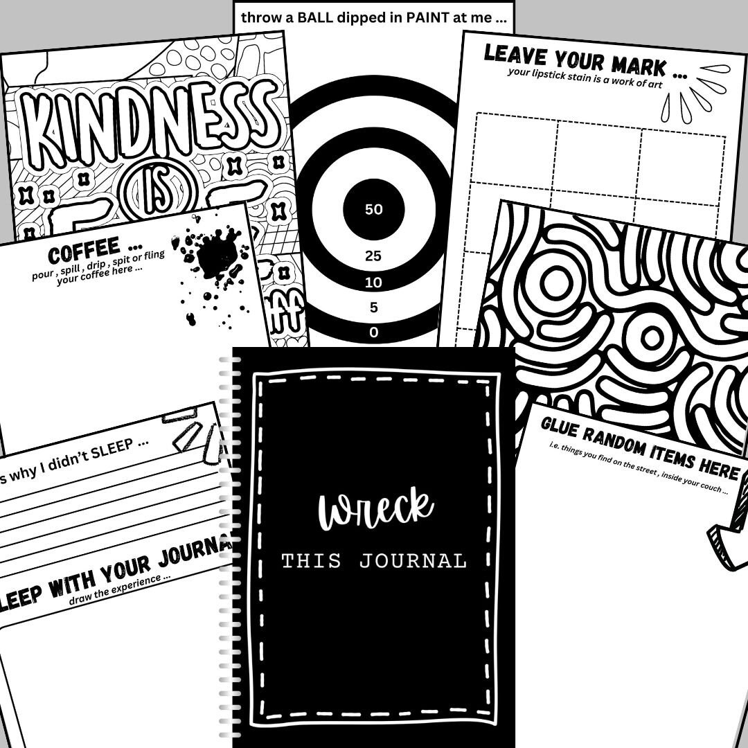 WRECK THIS JOURNAL Printable Pdf Journal Interactive Journal Girls Gift ...