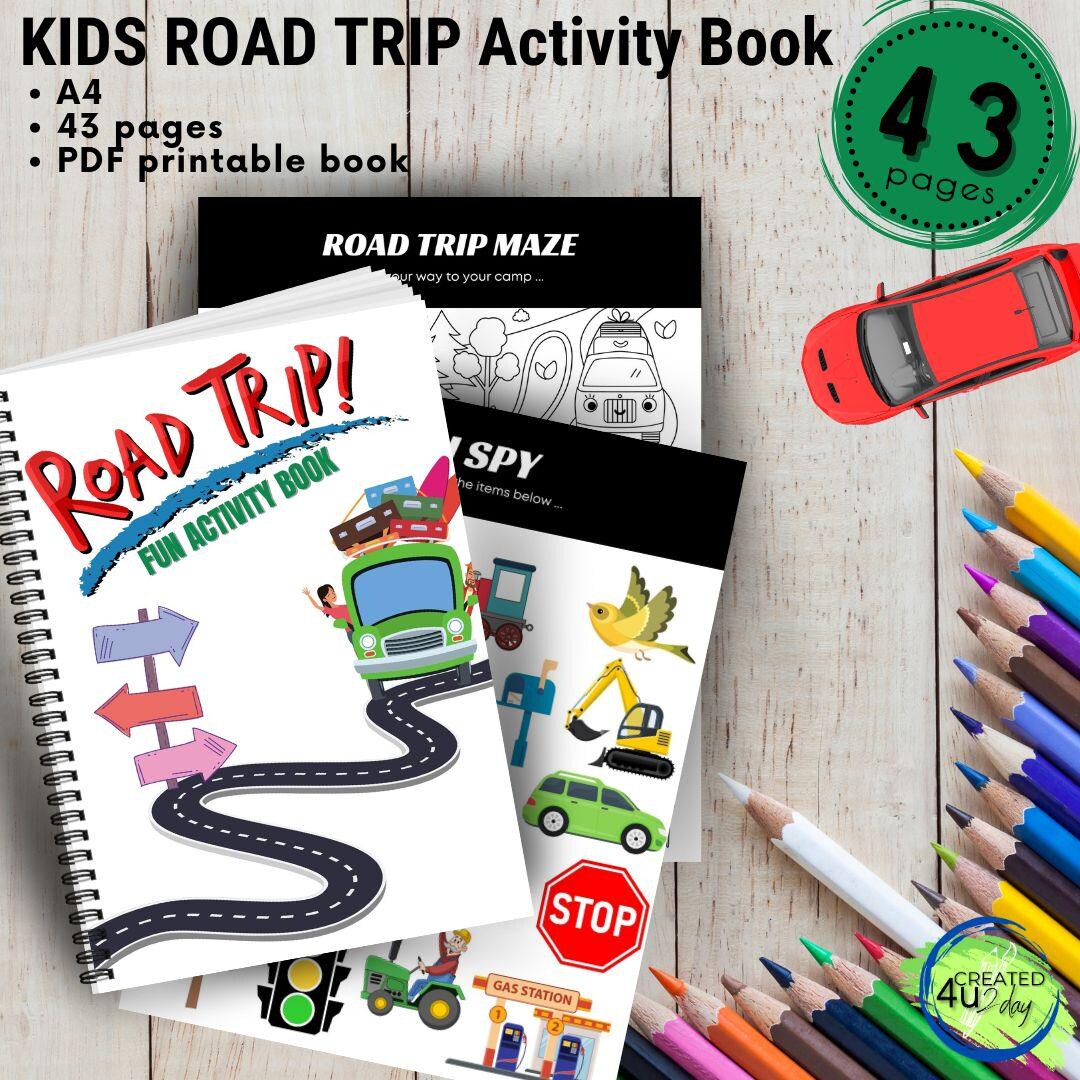 Kids Road Trip Activity Book: A4 Travel Games (digital Download) - Etsy