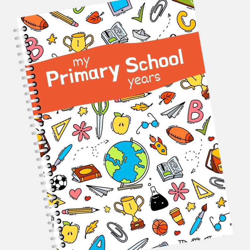 Printable PRIMARY SCHOOL Years ALBUM Gr. Rr Gr. 7 Photobook Memory Book ...