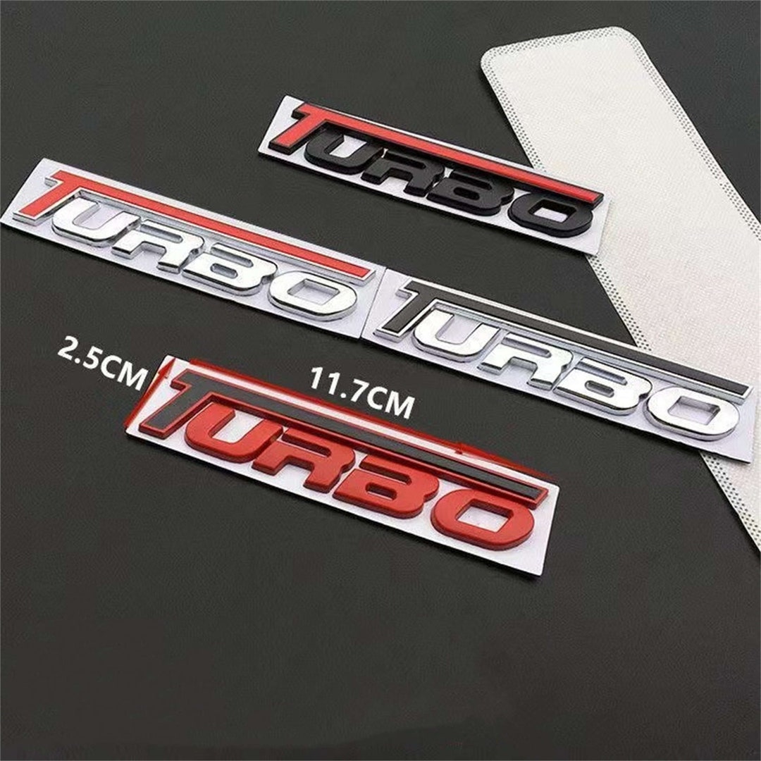 3D Turbocharged Car Sticker TURBO Car Emblem Metal Sticker for Etsy