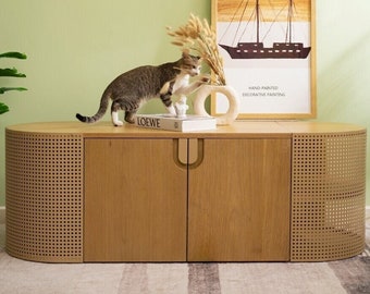 Poop Lounge by Shichic | Cat litter box enclosure & cat condo furniture