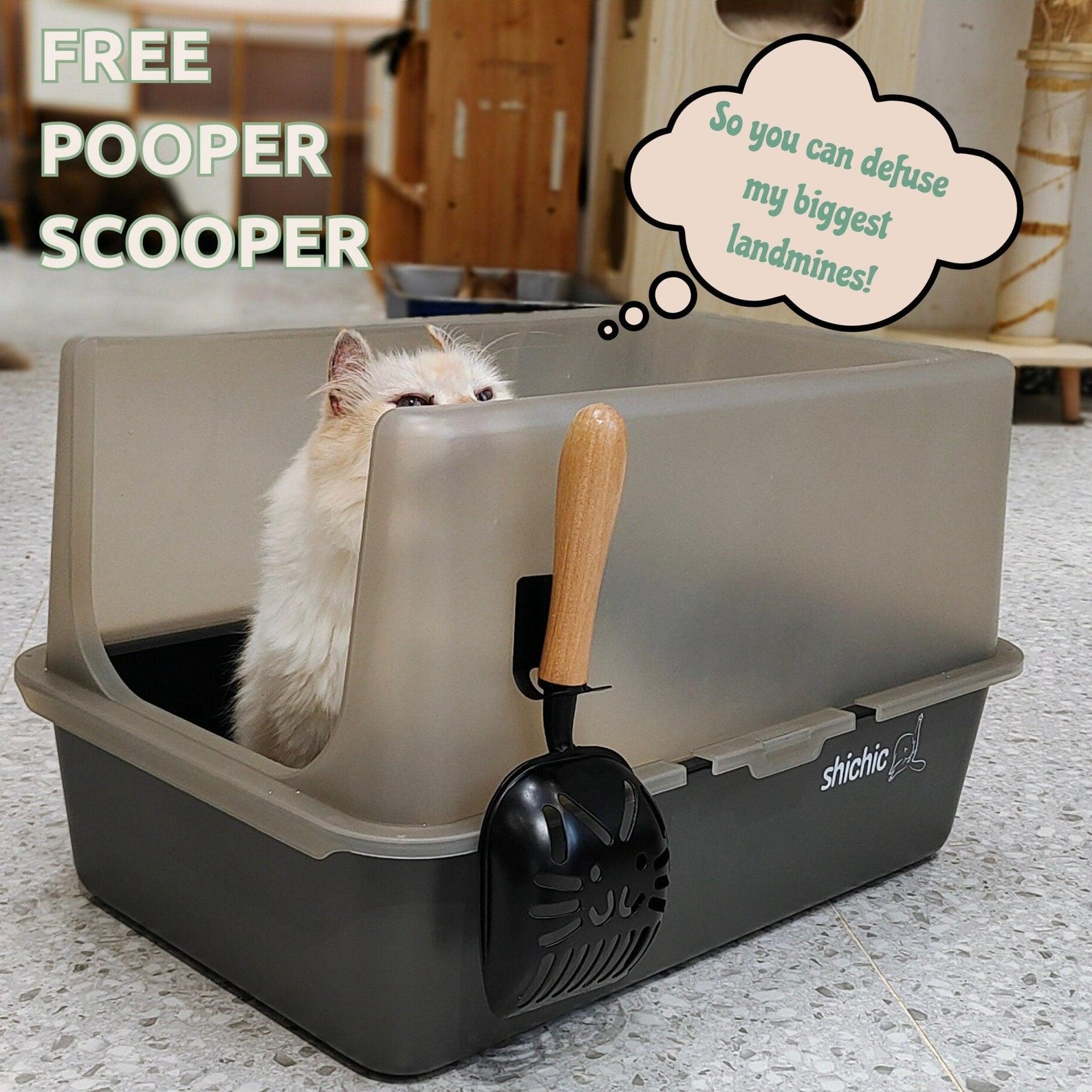 Marbleloo Stainless Steel Cat Litter Box and Pooper Scooper Etsy Canada