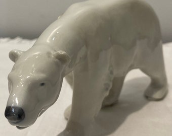 RC Royal Copenhagen Figurine of Polar Bears #2317 Designed by Knud