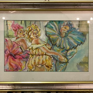 Quadro "Il Carnevale" di R. di Dio, acquerello