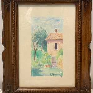 Quadro "Casa" di Roberto Romani, acquerello
