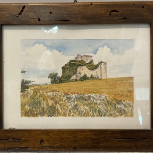 Quadro "Castello nel Campo" di Khasiev Vladimir, acquerello