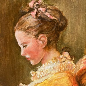 Painting La Lettrice by Fragonard, oil on canvas, copyright copy by Mafalda Protasi image 2