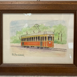 Quadro "Tram" di Roberto Romani, acquerello