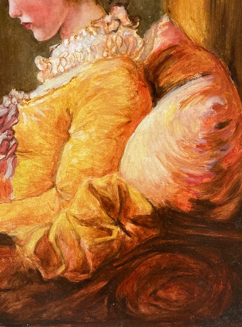 Painting La Lettrice by Fragonard, oil on canvas, copyright copy by Mafalda Protasi image 4