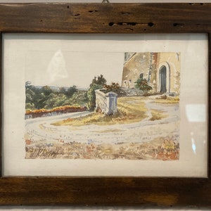 Quadro "Strada Curva" di Khasiev Vladimir, acquerello