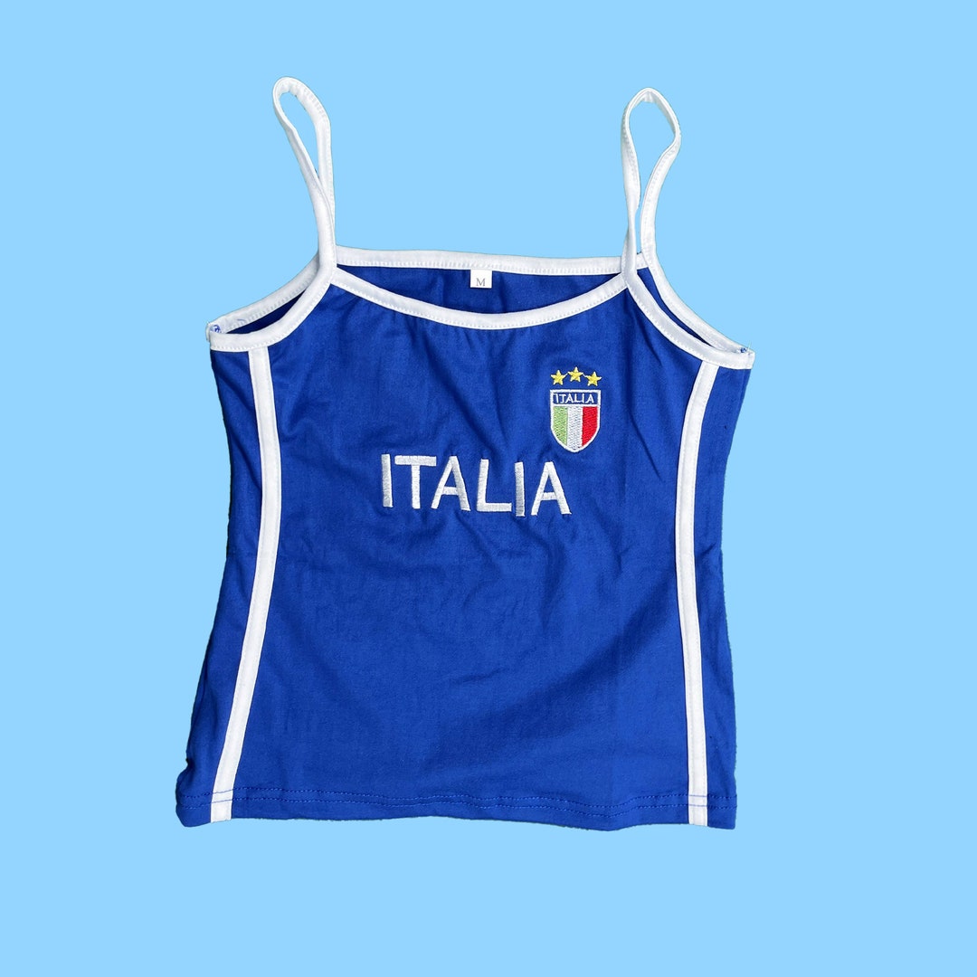 Italy Tank Top Vintage Italia Crop Top 90s Y2k T Shirt - Etsy Australia