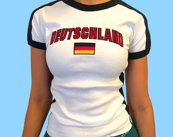 Germany baby tee vintage Germany crop top 90s y2k t shirt