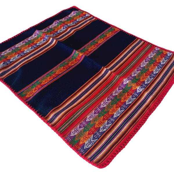 Shaman mesa cloth Inca shamanism handamde mestana,  Sacred Space Display Table,  shamanic Handwoven Andean Altar Cloth