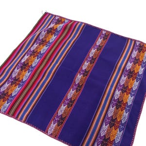 Purple shaman mesa cloth, shaman tool, mestana cloth, misa andina, altartuch, altar cloth shaman,  shaman table cloth 76 x 76 cm/ 30 x 30 in