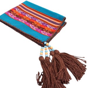 Shaman mesa cloth Inca shamanism handamde mestana,  Sacred Space Display Table,  shamanic Handwoven Andean Altar Cloth 50cmx36 cm