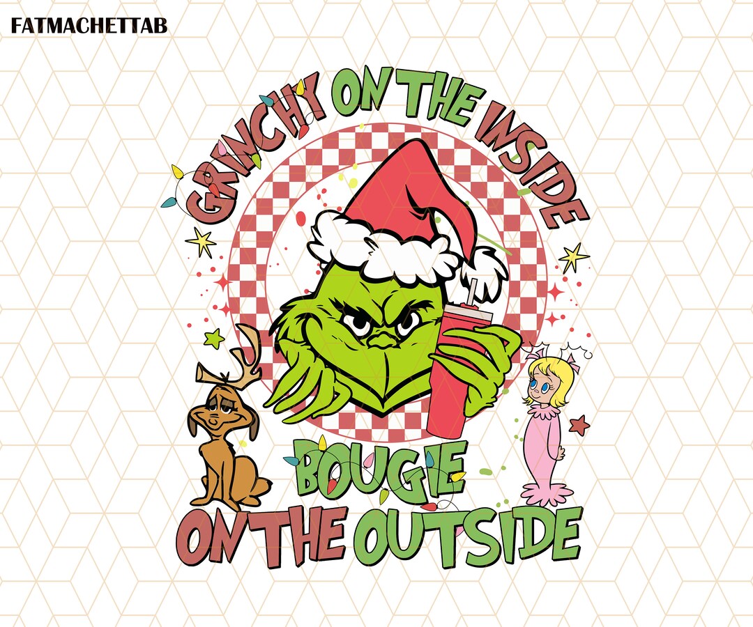 Grinch Lovers Christmas Png Grinchy On The Inside Bougie On The Il 1080xN.5560230730 Tqj0