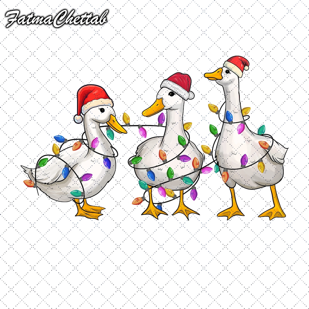 Duck Christmas Png, Christmas Ducks Png, Holiday Season, Iprintasty